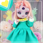 Sailorfuku - Sakura - Mint  - For Mouse Mimi /Bunnycorn Lamoon - Online shop "Villi Tunes Doll"