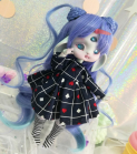 Dress - black-blue & hart -Alice in wonderland For Bunnycorn Lamoon - Online shop "Villi Tunes Doll"