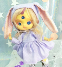 Dress - purple polka dot - For Mouse Mimi /Bunnycorn Lamoon - Online shop "Villi Tunes Doll"