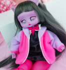 Plush Jacket - Raspberry jam - Online shop "Villi Tunes Doll"