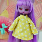 Hoodie -  Carousel of yellow stars - Online shop "Villi Tunes Doll"