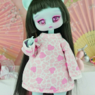 Hoodie -  Stylish hearts - Online shop "Villi Tunes Doll"