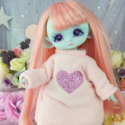 Hoodies- Pink and heart - For Mouse Mimi /Bunnycorn Lamoon - Online shop "Villi Tunes Doll"