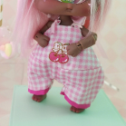 Jumpsuit - pink - cherry - Online shop "Villi Tunes Doll"